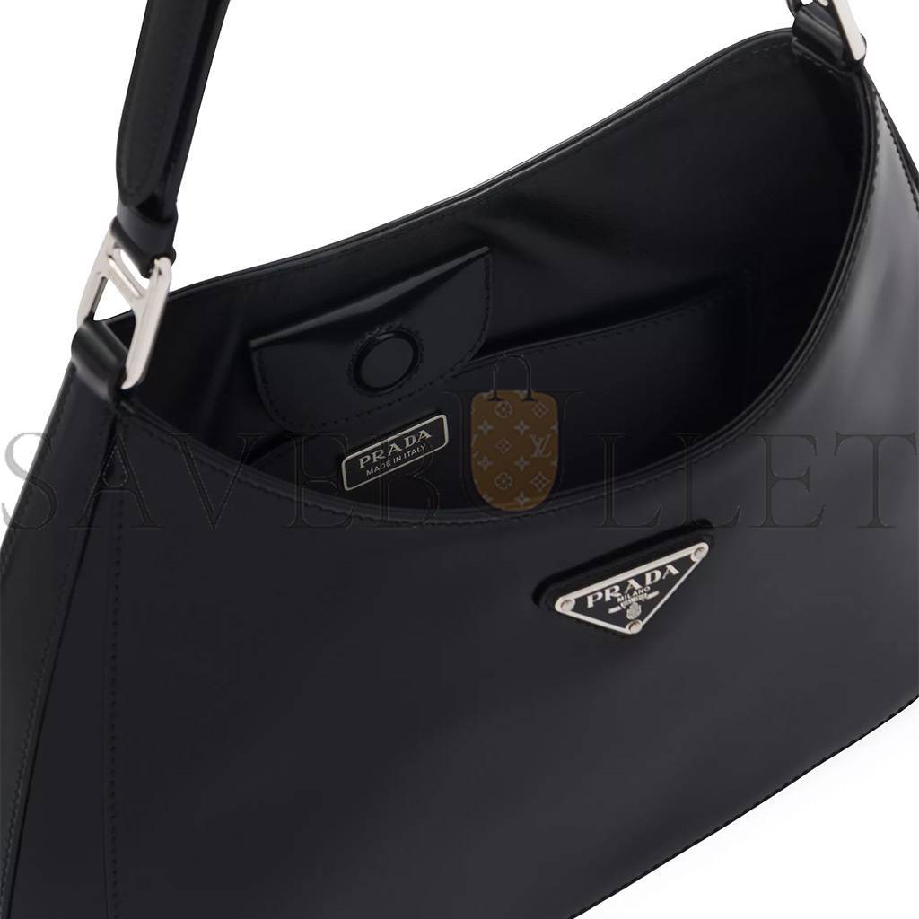 Pra*a cleo brushed leather shoulder bag 1bc156 (30*18.5*4cm)